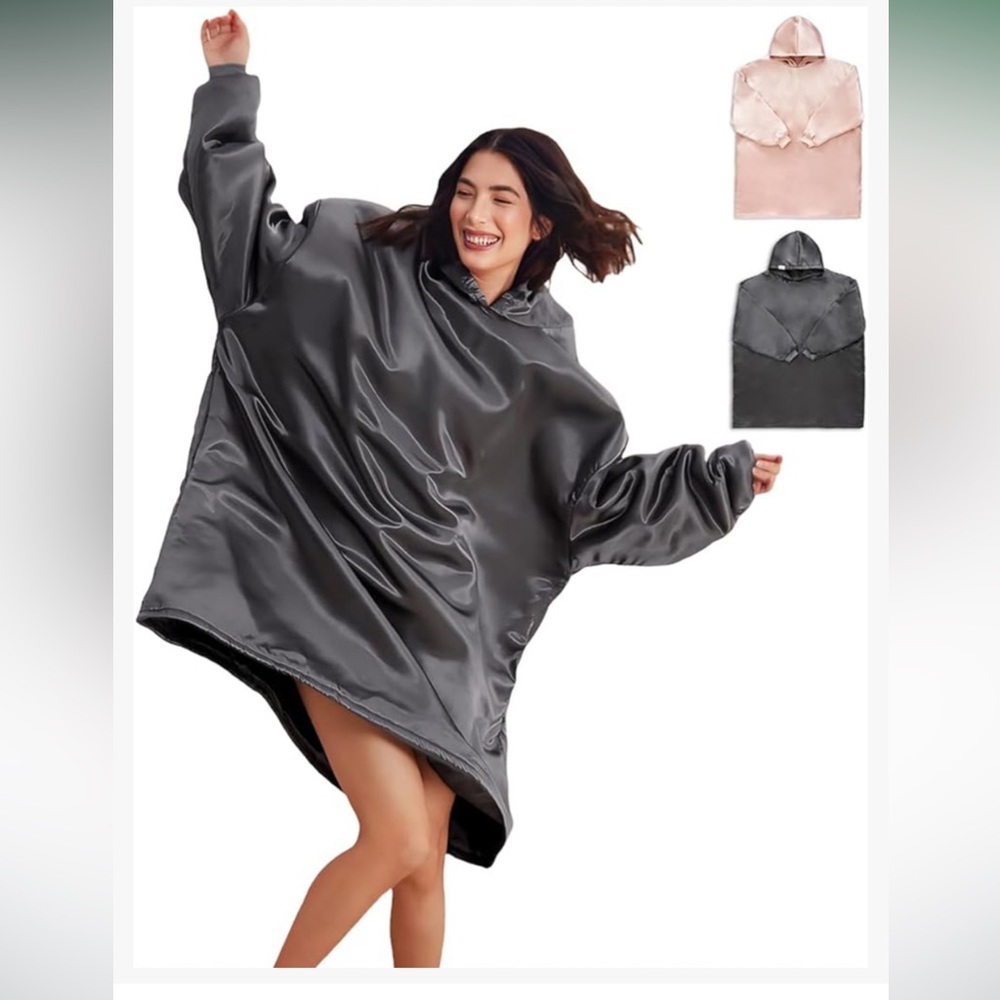 Kitsch Satin Wearable Hoodie